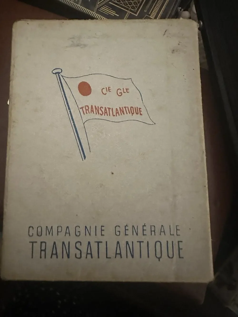 Vintage Cie Gle Transatlantique French Line Playing Cards Full Deck + 2 Jokers